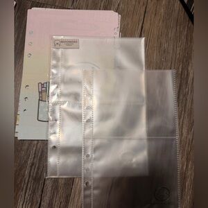 THECOFFEEMONSTERZCO Clear Plastic Binder Sleeves (13) and full set of tabs